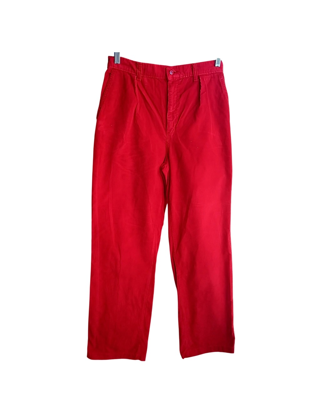 Vintage Women's Brittania 1980's Pants/Jeans 29x32 Hot Red Corduroy Valley Girl